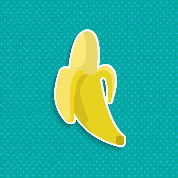 Banana flat, vector icon — Stock Vector