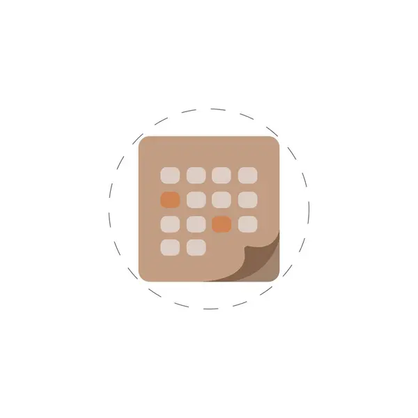 Calendar vector flat illustration icon — 스톡 벡터