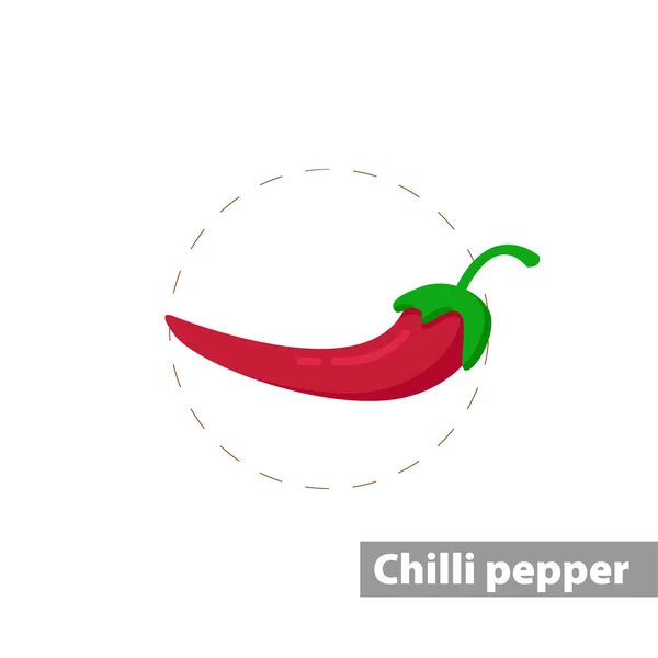 Chili pepper color icon. isolated vector illustration — ストックベクタ