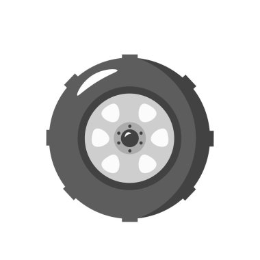 Otomobil tekeri simgesi. vektör illüstrasyonu için tasarım ögesi.