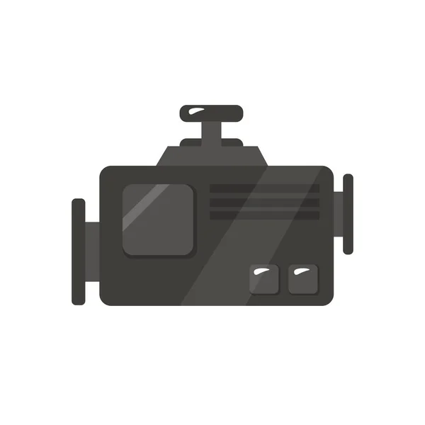 Motorontwerp Ter Illustratie Plat Pictogram — Stockvector