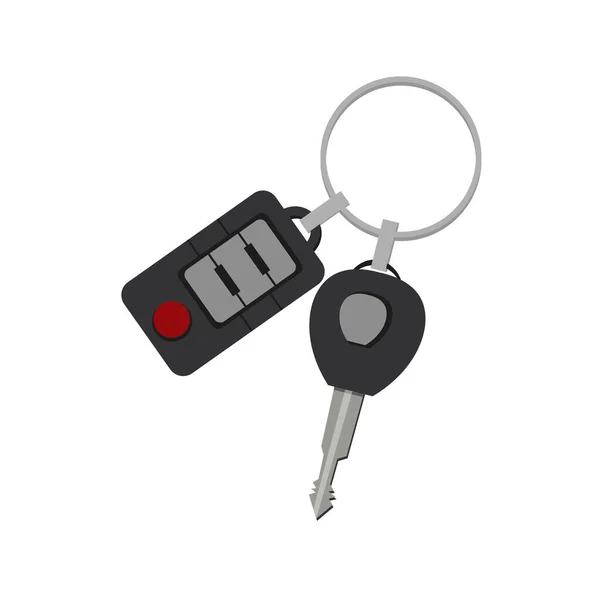 Car Key Design Element Illustration Flat Icon — Stock Vector