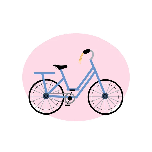 Елемент Дизайну Велосипеда Ілюстрації Плоска Іконка — стоковий вектор