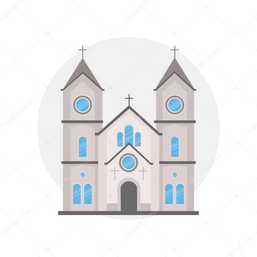 church design element. flat icon