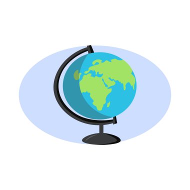 Toprak küresi çizim elementi, düz simge