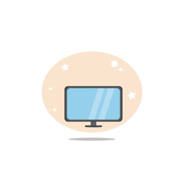 TV düz simge tasarımı ögesi