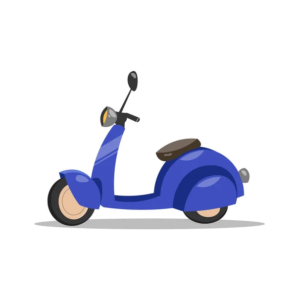 Scooter Moto Elemento Diseño Ilustración Icono Plano — Vector de stock