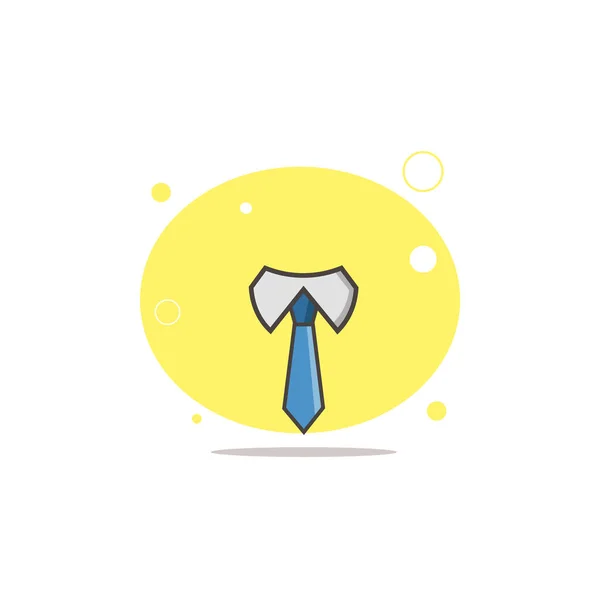 Cravate Icône Vectorielle Plat Coloré — Image vectorielle