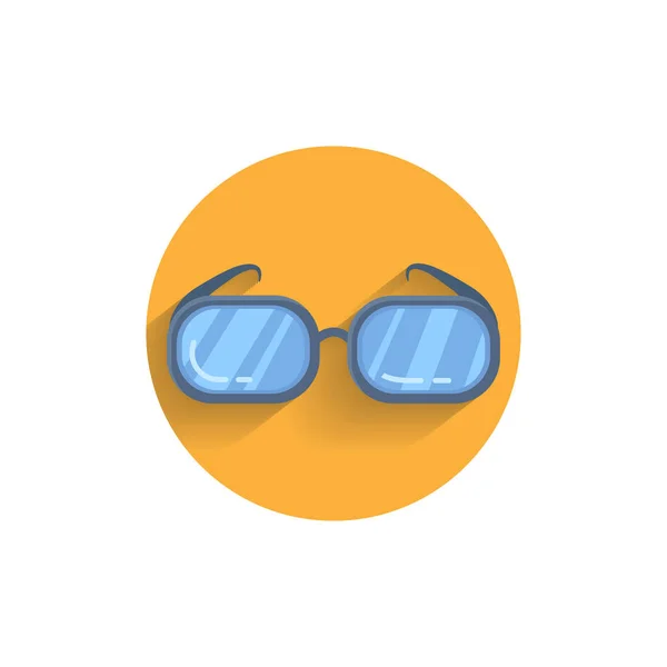 Gafas Icono Plano Colorido Con Sombra Icono Gafas Médicas — Vector de stock