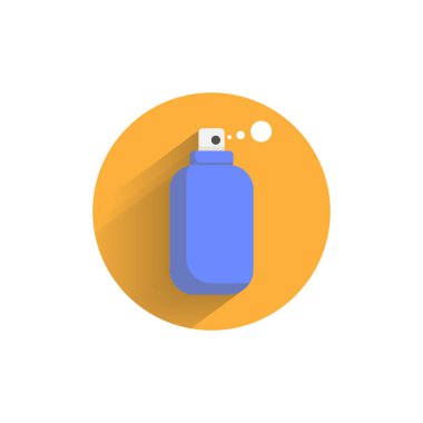 Gölgeli renkli düz ikon püskürt. Sprey kutu simgesi