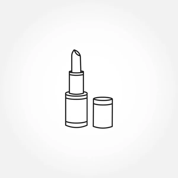 Lipstick Line Icon Lipstick Isolated Line Icon — Stock Vector