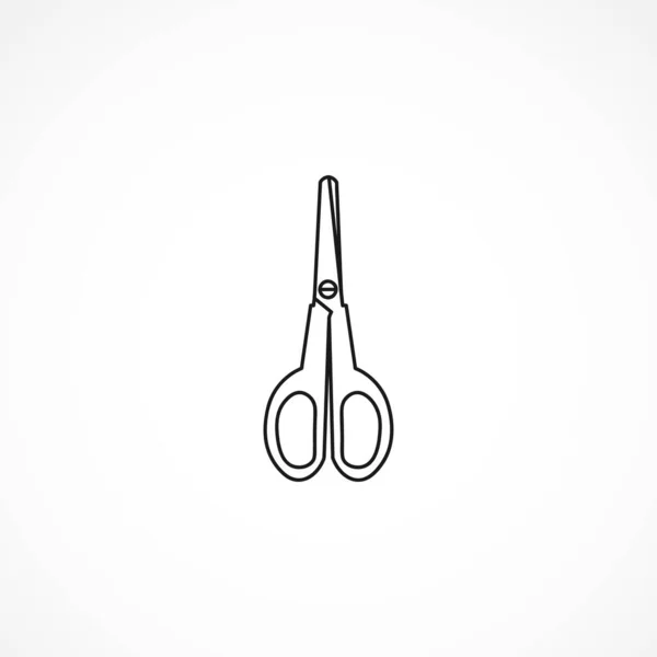 Scissors Line Icon Scissors Isolated Line Icon — Stock Vector