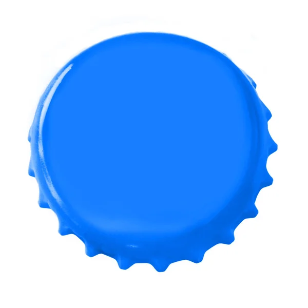 Blue crown cork insulated on white background — Stock Photo, Image