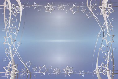 Weihnachten Rahmen Sternen ve kopyalama alanı