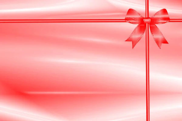 German Christmas or birthday voucher background with ribbon — Stock Photo, Image