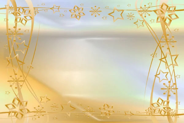Рождественская рамка со звездами и копировальным пространством — стоковое фото