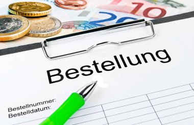 Order - Bestellung arkaplanı kapat