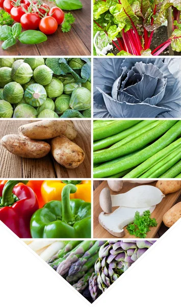 Vegetables - collage - background