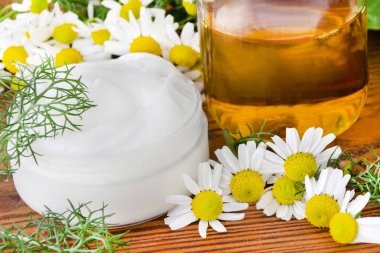 Papatya çayı - krema ve yağ