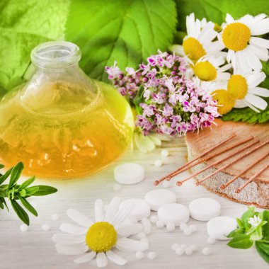 Arka plan olarak doğal yağ akupunkturu