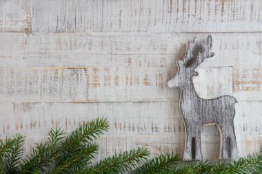 Köknar, köknar konisi ve kopya alanı ile Noel süslemesi