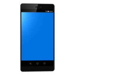 3d Resim Akıllı Telefonu beyaz arkaplanda izole edildi