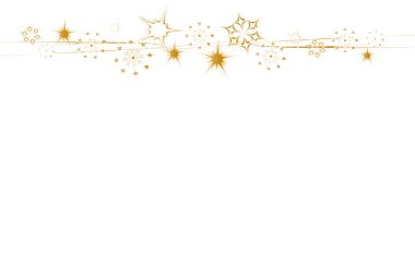 Yıldızlı Noel çerçevesi ve kopyalama alanı
