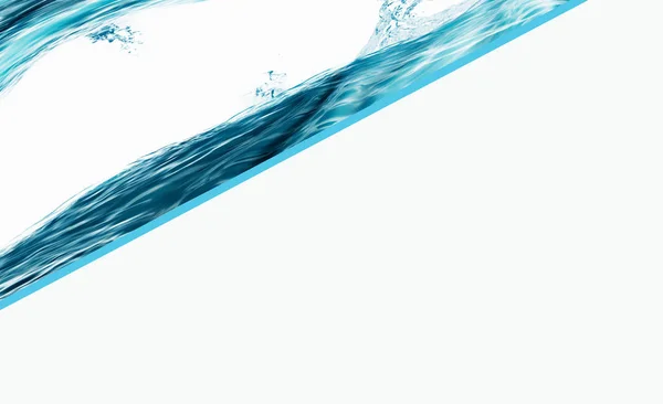 Kupong bakgrund vatten och vågor med kopieringsutrymme — Stockfoto