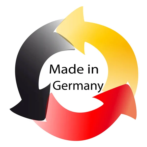 Made in Germany Abstract on white background — Stock Photo, Image