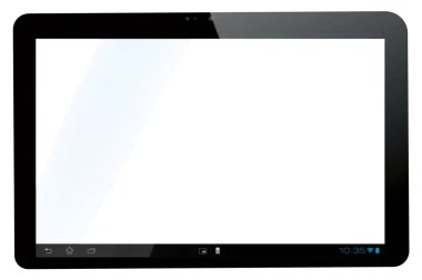 3d Resim Tableti Pc beyaz arkaplanda izole edildi