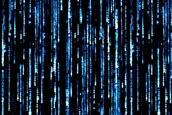 Arkaplan olarak mavi ikili kod