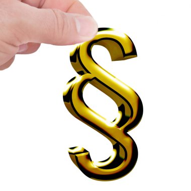 Beyaz arkaplanda altın kaplama adam