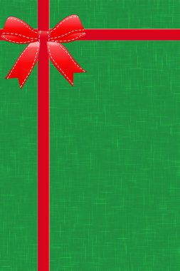 Kurdeleli Alman Noel veya doğum günü kuponu