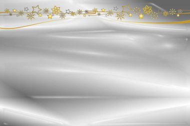 Yıldızlı Noel çerçevesi ve kopyalama alanı
