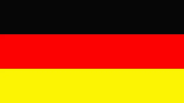 Прапор Німеччини на білому тлі — стокове фото