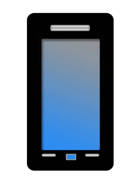 Tehnologie telefon mobil pe fundal alb — Fotografie, imagine de stoc