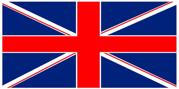 Flag UK on white background — Stock Photo, Image