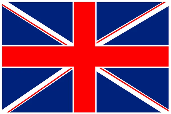 Flag UK on white background — Stock Photo, Image