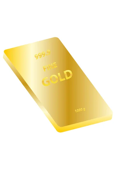 Gold bars on white background — Stock Photo, Image