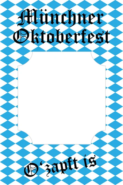 Oktoberfest auf weißem Hintergrund mit Kopierraum — Stockfoto