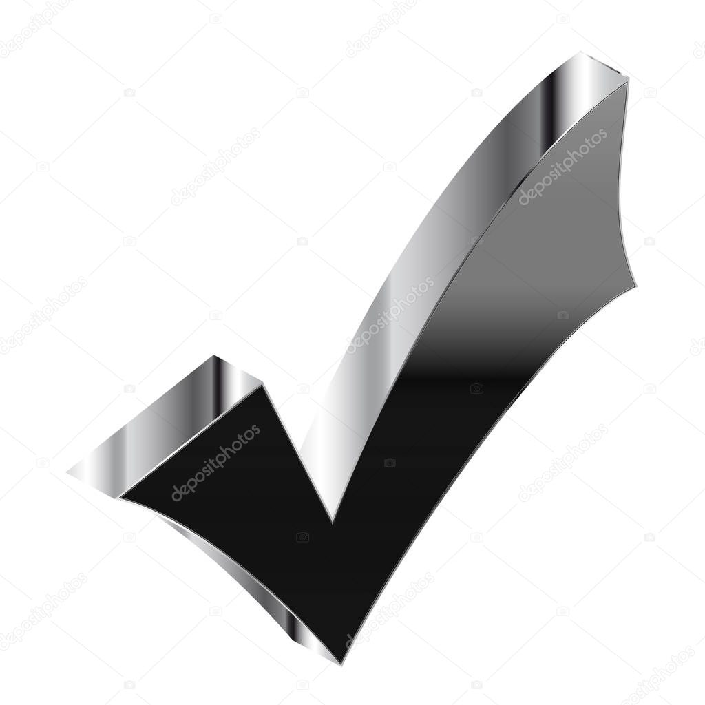 3D hook isolated on white background