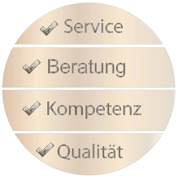 Conceito de serviço alemão em fundo branco — Fotografia de Stock