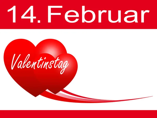 Día de San Valentín corazón rojo sobre fondo blanco —  Fotos de Stock