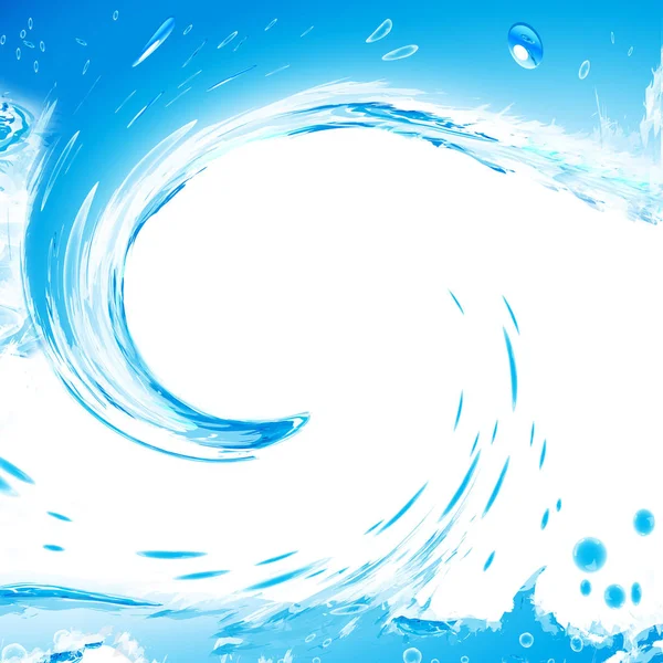 Hintergrund Wasser und Wellen mit Kopierraum — Stockfoto