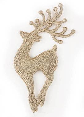 beyaz zemin üzerinde Noel reindeer