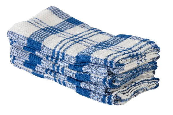 Ręczniki kuchenne na białym tle — Zdjęcie stockowe
