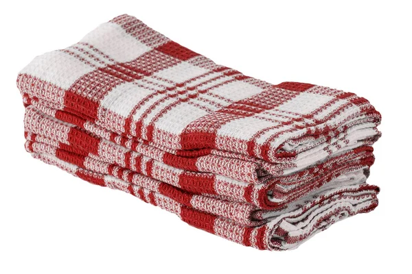 Stos czerwonych suchych tkanin — Zdjęcie stockowe