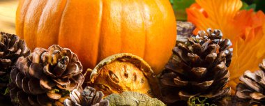 Süslü Sonbahar Hokkaido Balkabağı