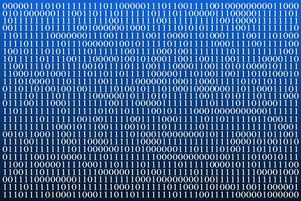 Blue binary code as background — Stock Photo, Image