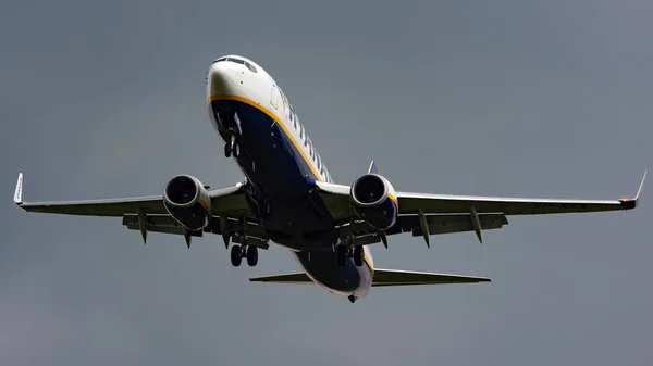 Krakow Malopolskie John Paul International Airport Poland 2019 Operatör Ryanair — Stockfoto